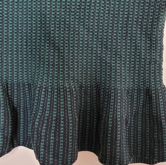 Ann Taylor | Petite Green Black Peplum Tank Top Size Medium petite MP - Picture 2 of 4